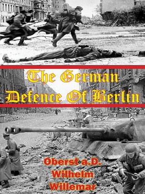 cover image of The German Defense of Berlin